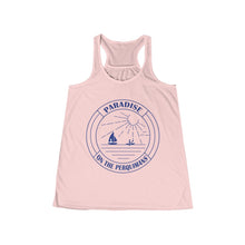 Load image into Gallery viewer, Custom for J+L - Blue logo Flowy Racerback Tank