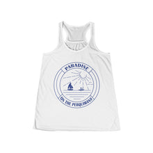 Load image into Gallery viewer, Custom for J+L - Blue logo Flowy Racerback Tank