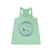 Load image into Gallery viewer, Custom for J+L - Blue logo Flowy Racerback Tank