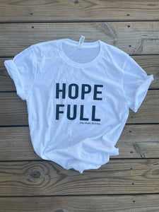 HOPE FULL Shirt - Adult - White - Suz Geoghegan Store