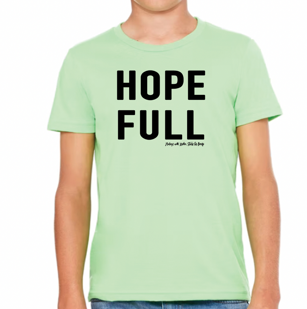 HOPE FULL Shirt - Youth - Neon Green