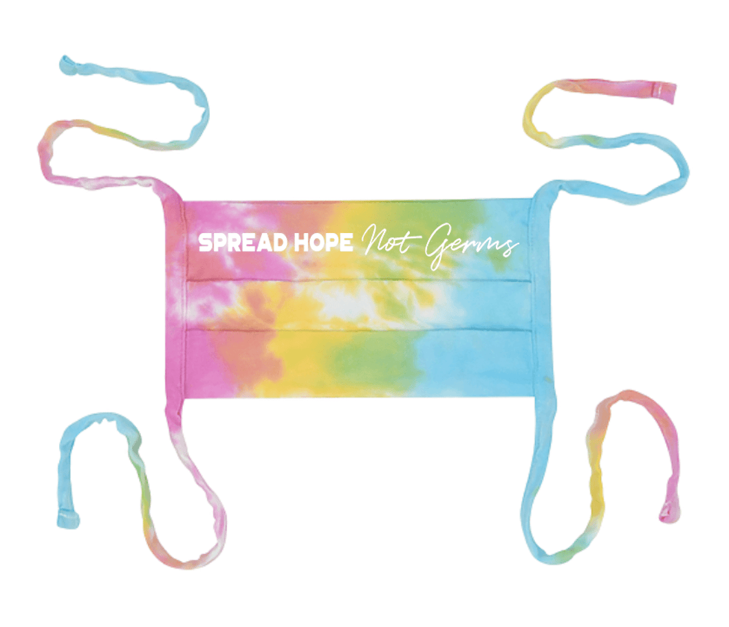 Spread Hope, Not Germs Tie Dye Face Mask - 